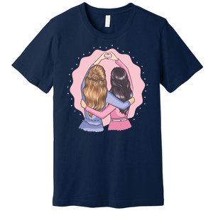 Best Friends Heart Premium T-Shirt