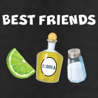 Best Friends Lime Tequila Salt 7 Panel Mesh Trucker Snapback Hat