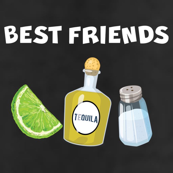 Best Friends Lime Tequila Salt 7 Panel Mesh Trucker Snapback Hat
