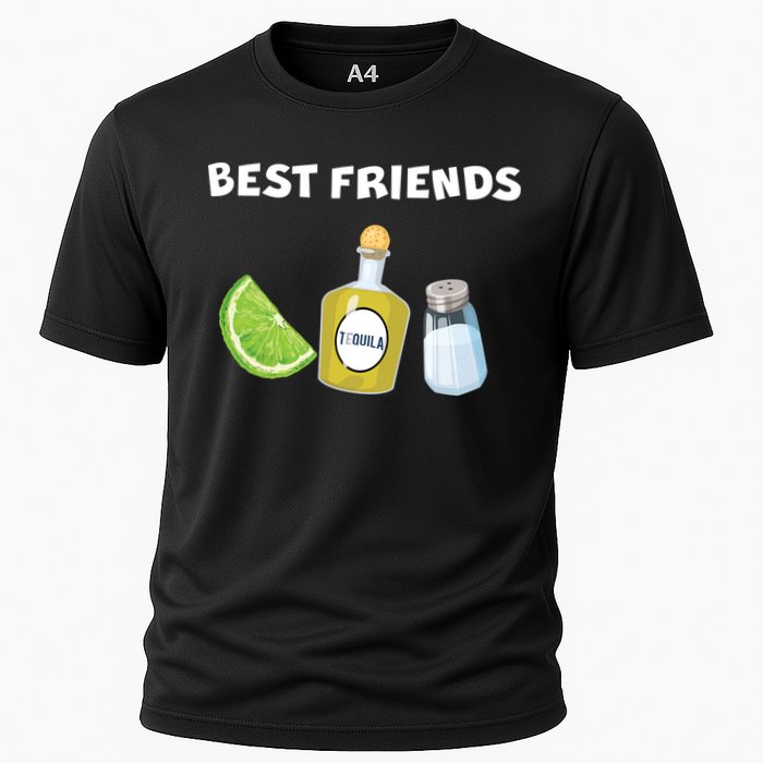 Best Friends Lime Tequila Salt Cooling Performance Crew T-Shirt