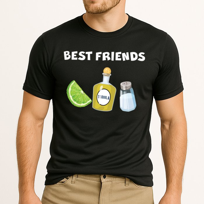 Best Friends Lime Tequila Salt Cooling Performance Crew T-Shirt