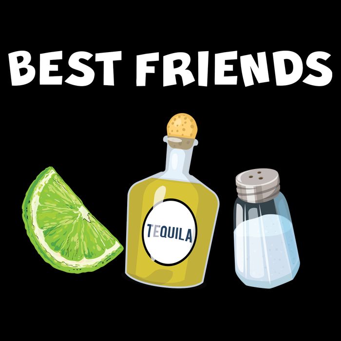 Best Friends Lime Tequila Salt Cooling Performance Crew T-Shirt