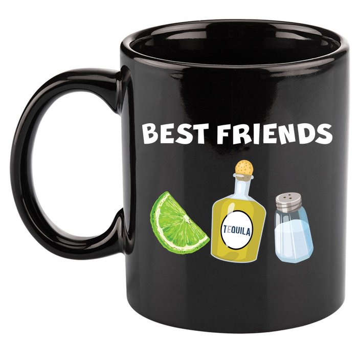 Best Friends Lime Tequila Salt 11oz C Handle Ceramic Mug