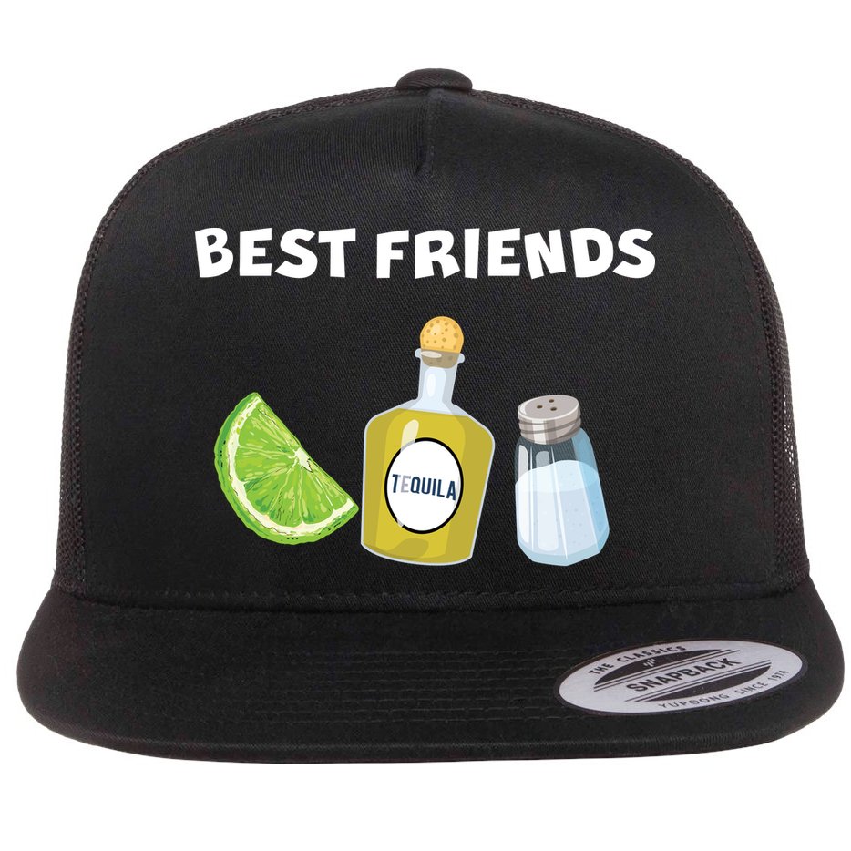 Best Friends Lime Tequila Salt Flat Bill Trucker Hat