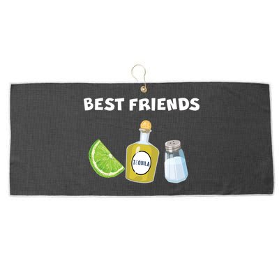 Best Friends Lime Tequila Salt Large Microfiber Waffle Golf Towel