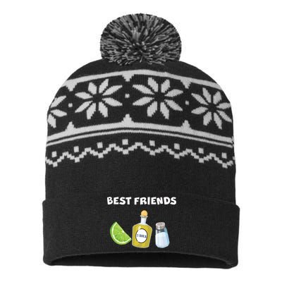 Best Friends Lime Tequila Salt USA-Made Snowflake Beanie