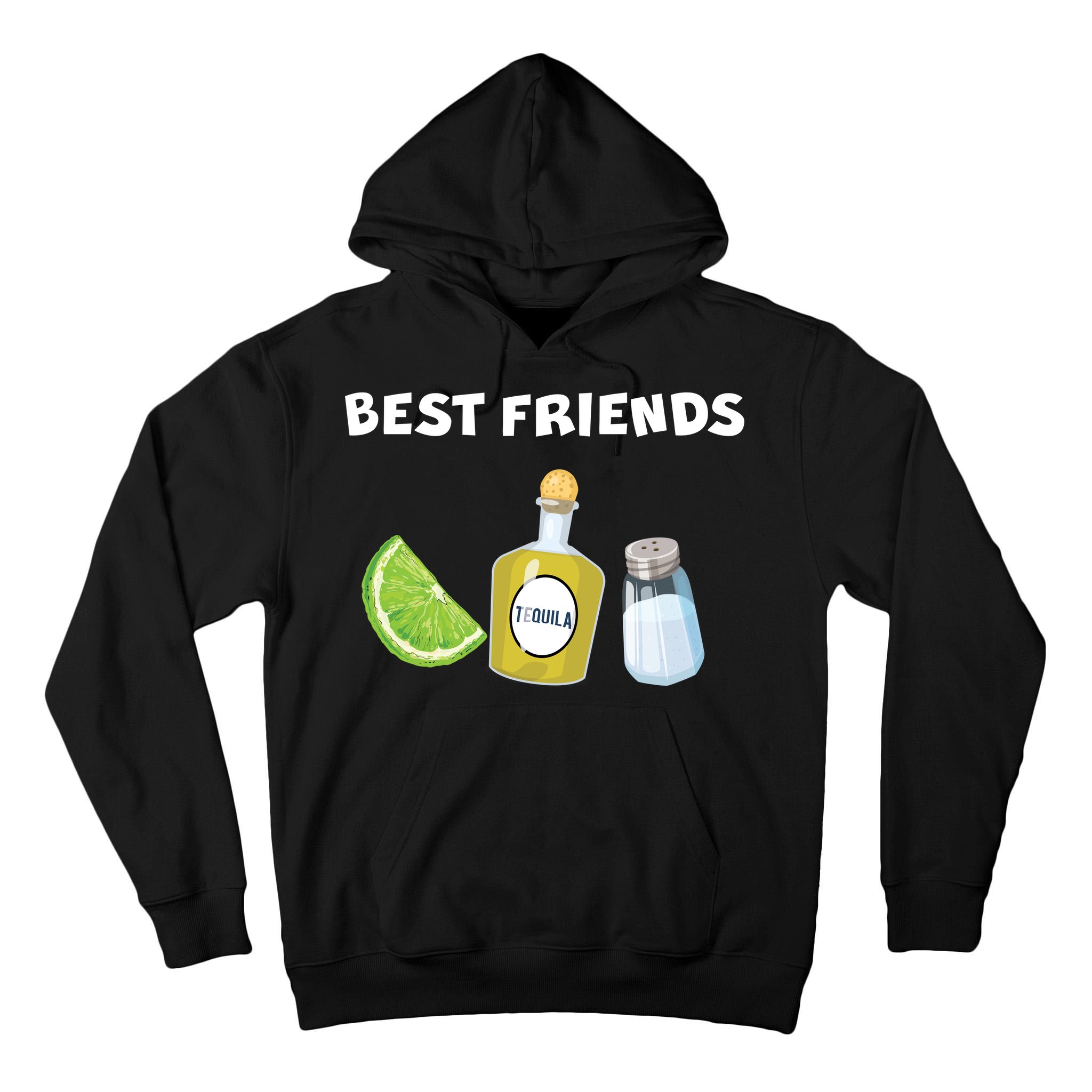 Best Friends Lime Tequila Salt Tall Hoodie