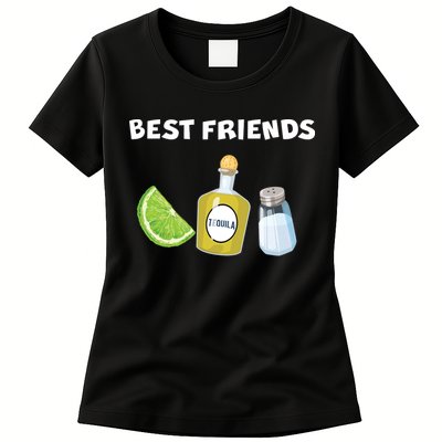 Best Friends Lime Tequila Salt Womens T-Shirt