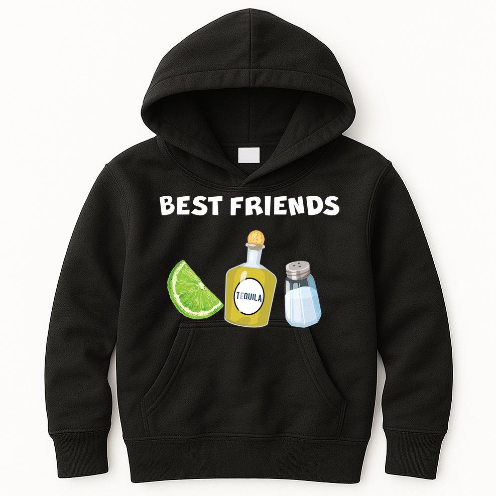 Best Friends Lime Tequila Salt Kids Hoodie