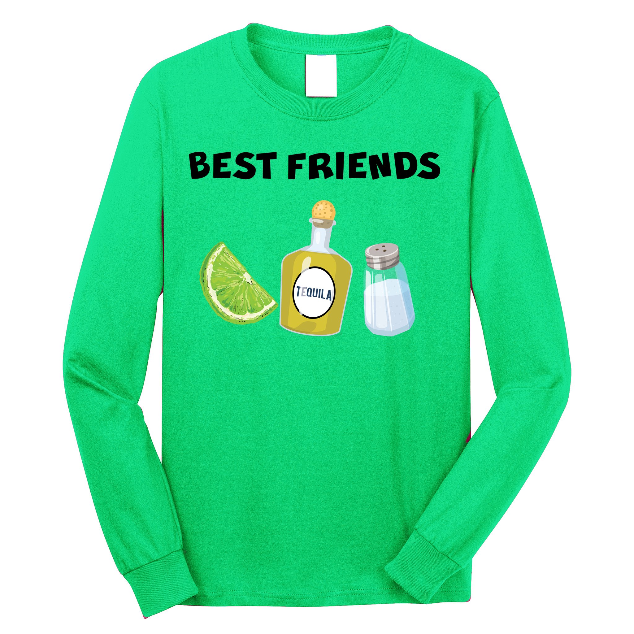 Best Friends Lime Tequila Salt Long Sleeve Shirt