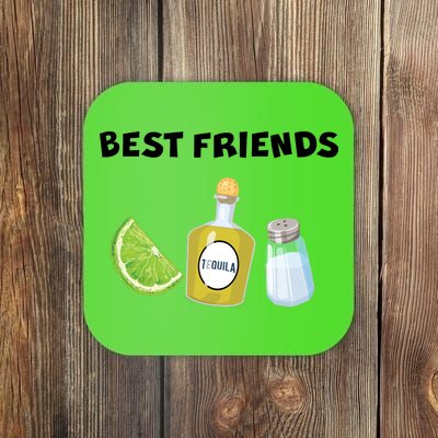 Best Friends Lime Tequila Salt Coaster