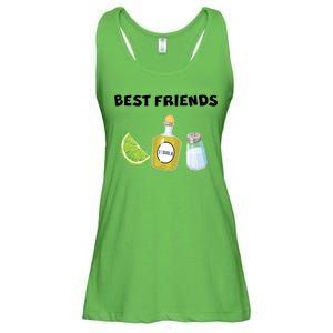 Best Friends Lime Tequila Salt Ladies Essential Flowy Tank