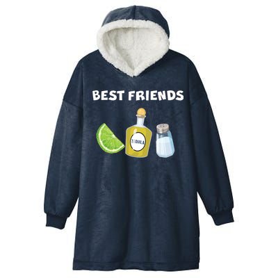 Best Friends Lime Tequila Salt Hooded Wearable Blanket