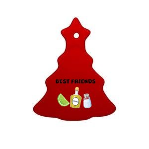 Best Friends Lime Tequila Salt Ceramic Tree Ornament