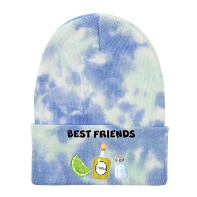 Best Friends Lime Tequila Salt Tie Dye 12in Knit Beanie