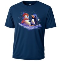 Best Friends Snowman and Penguin Cooling Performance Crew T-Shirt