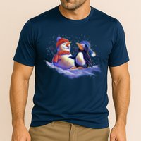 Best Friends Snowman and Penguin Cooling Performance Crew T-Shirt
