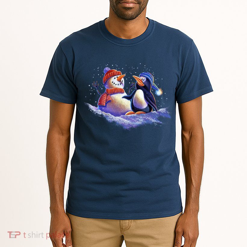 Best Friends Snowman and Penguin Tall T-Shirt