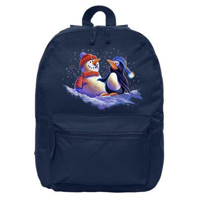 Best Friends Snowman and Penguin 16 in Basic Backpack