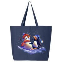 Best Friends Snowman and Penguin 25L Jumbo Tote