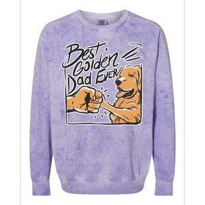 Best Golden Dad Ever Colorblast Crewneck Sweatshirt