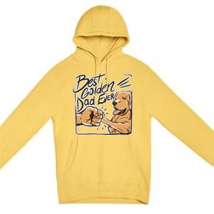 Best Golden Dad Ever Premium Pullover Hoodie