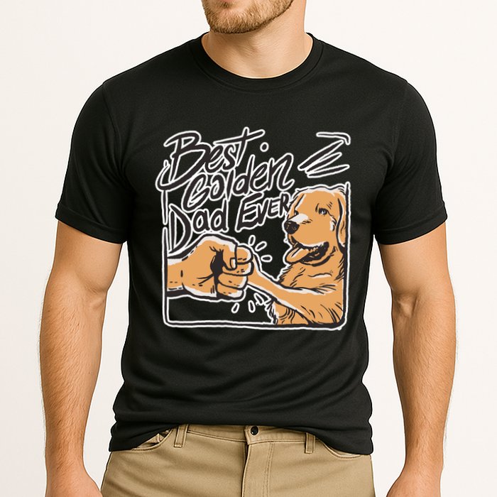 Best Golden Dad Ever Cooling Performance Crew T-Shirt