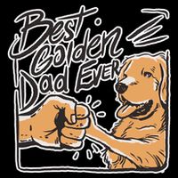 Best Golden Dad Ever Flatbill Hat