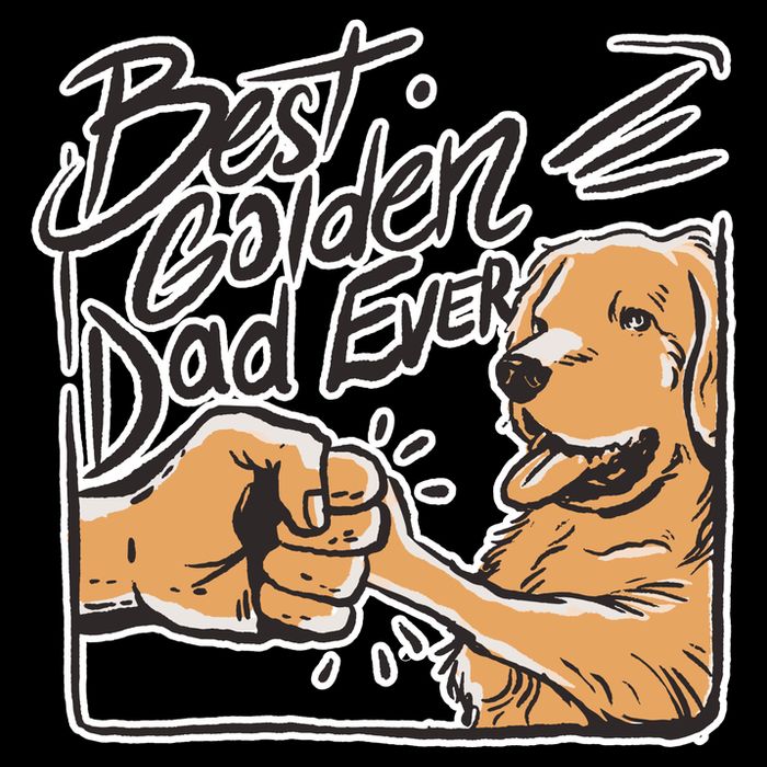 Best Golden Dad Ever Flatbill Hat