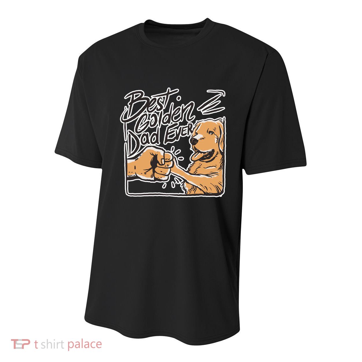 Best Golden Dad Ever Youth Performance Sprint T-Shirt