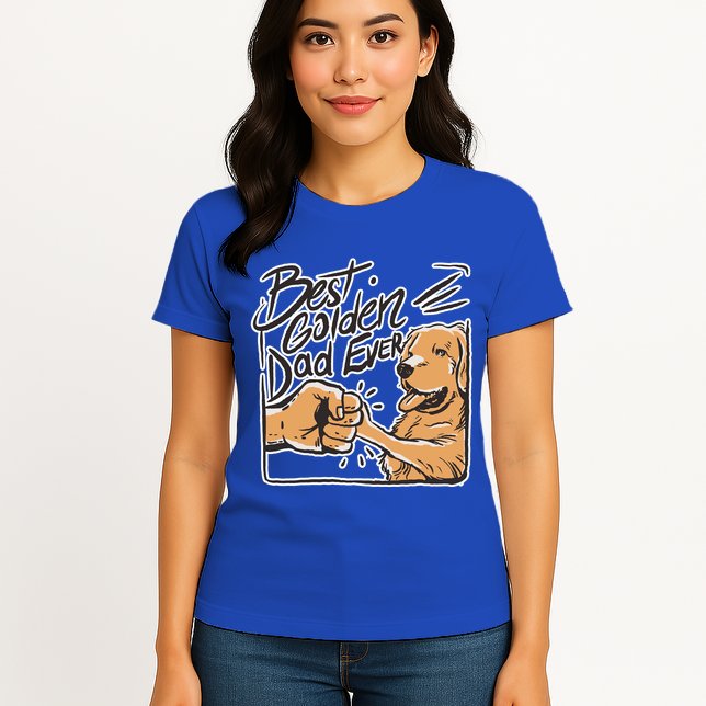Best Golden Dad Ever Womens T-Shirt