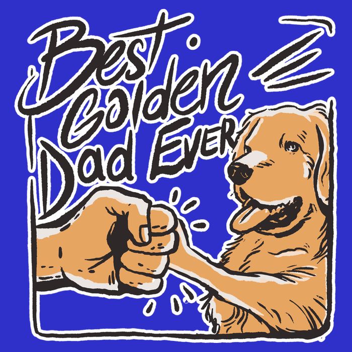 Best Golden Dad Ever Womens T-Shirt