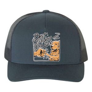 Best Golden Dad Ever Yupoong Adult 5-Panel Trucker Hat