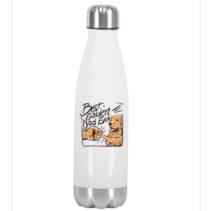 Best Golden Dad Ever Stainless Steel Insulated Water Bottle