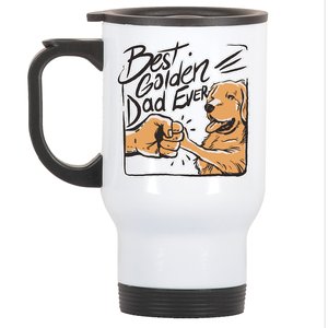 Best Golden Dad Ever Stainless Steel Travel Mug