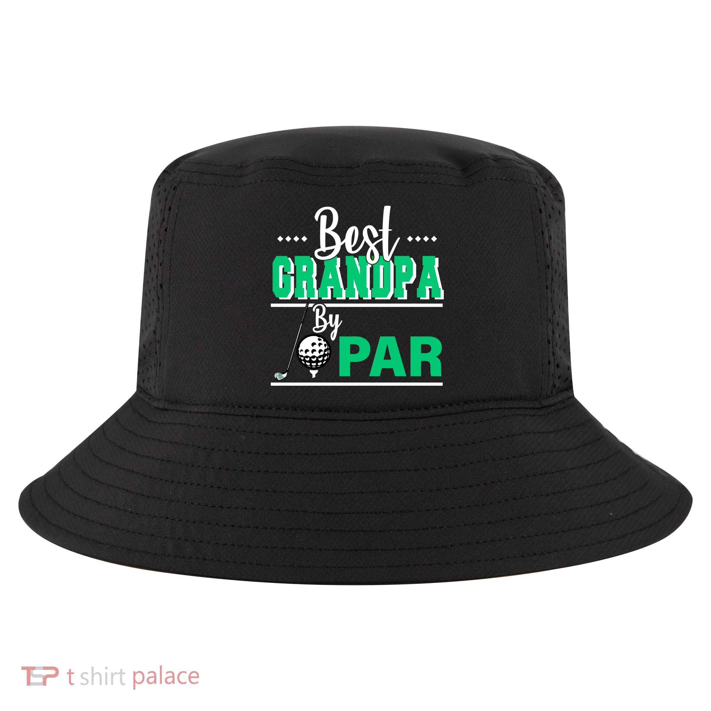 Best Grandpa By Par Cool Comfort Performance Bucket Hat