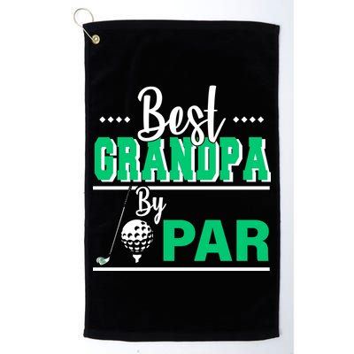 Best Grandpa By Par Golf Towel