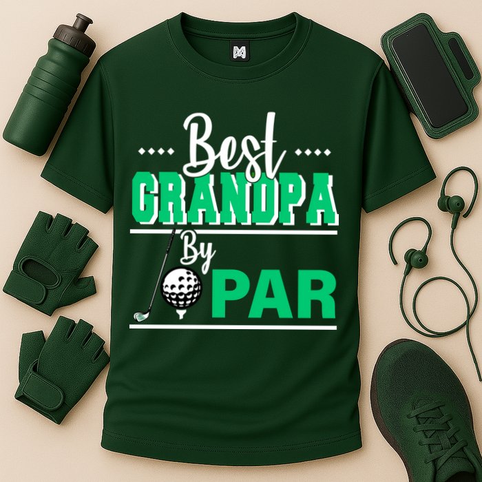 Best Grandpa By Par Cooling Performance Crew T-Shirt