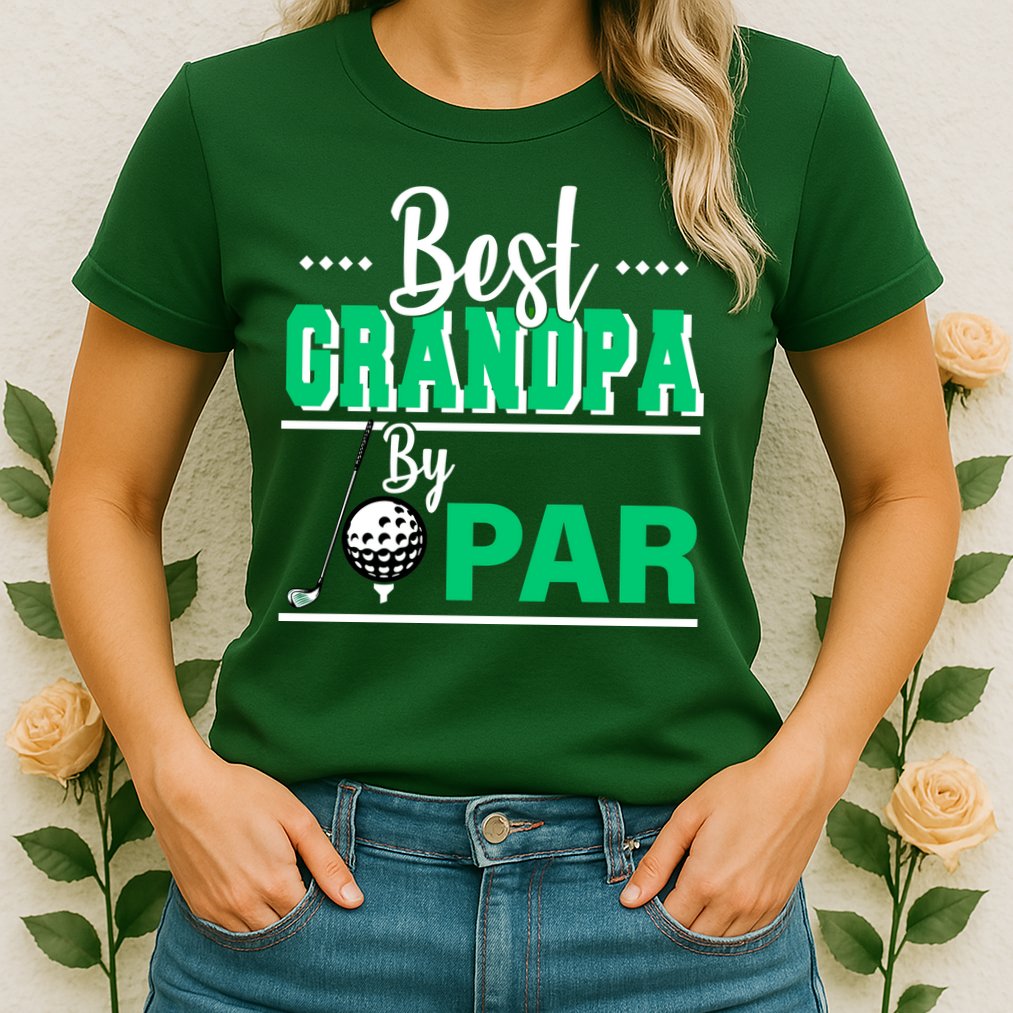 Best Grandpa By Par Womens T-Shirt