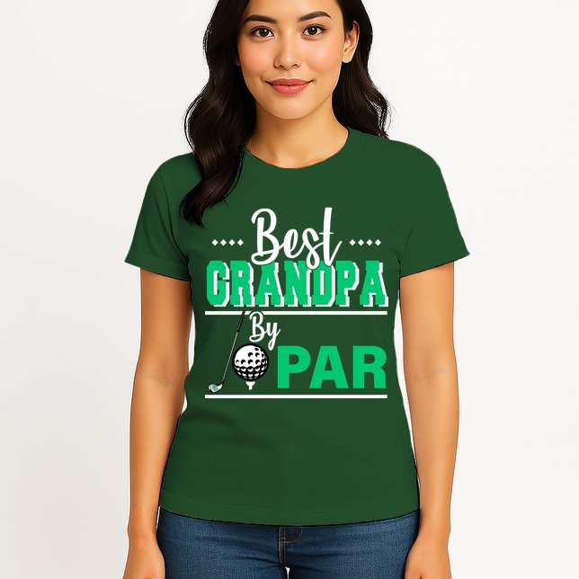 Best Grandpa By Par Womens T-Shirt