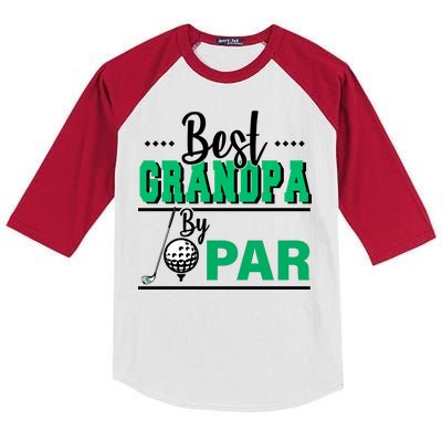 Best Grandpa By Par Kids Colorblock Raglan Jersey