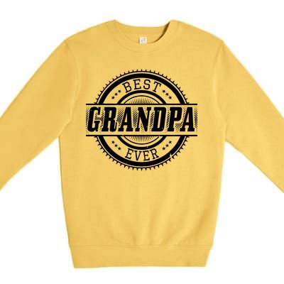 Best Grandpa Ever Premium Crewneck Sweatshirt