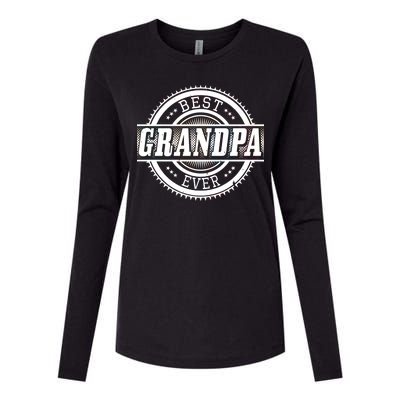 Best Grandpa Ever Womens Cotton Relaxed Long Sleeve T-Shirt