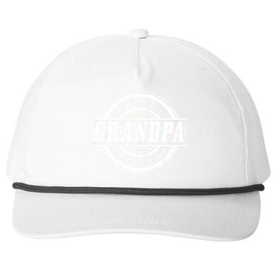 Best Grandpa Ever Snapback Five-Panel Rope Hat