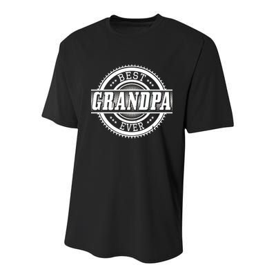 Best Grandpa Ever Youth Performance Sprint T-Shirt