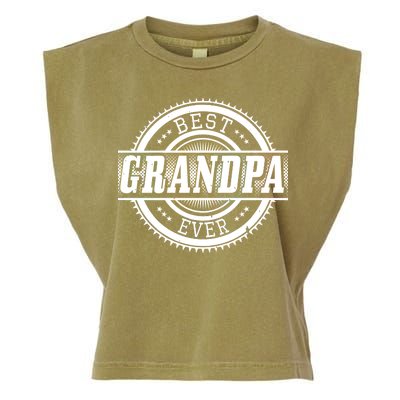 Best Grandpa Ever Garment-Dyed Women's Muscle Tee