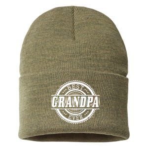 Best Grandpa Ever Sustainable Knit Beanie