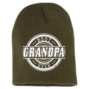 Best Grandpa Ever Short Acrylic Beanie