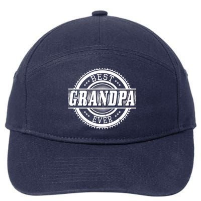 Best Grandpa Ever 7-Panel Snapback Hat