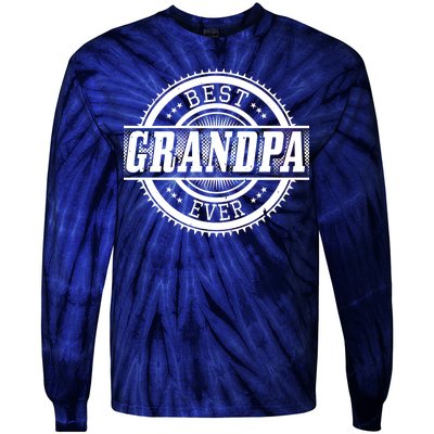 Best Grandpa Ever Tie-Dye Long Sleeve Shirt